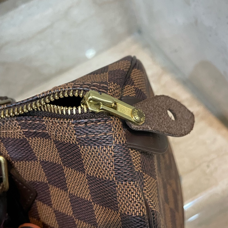 LV speedy 30 棋盤格  波士頓包 手提包-12