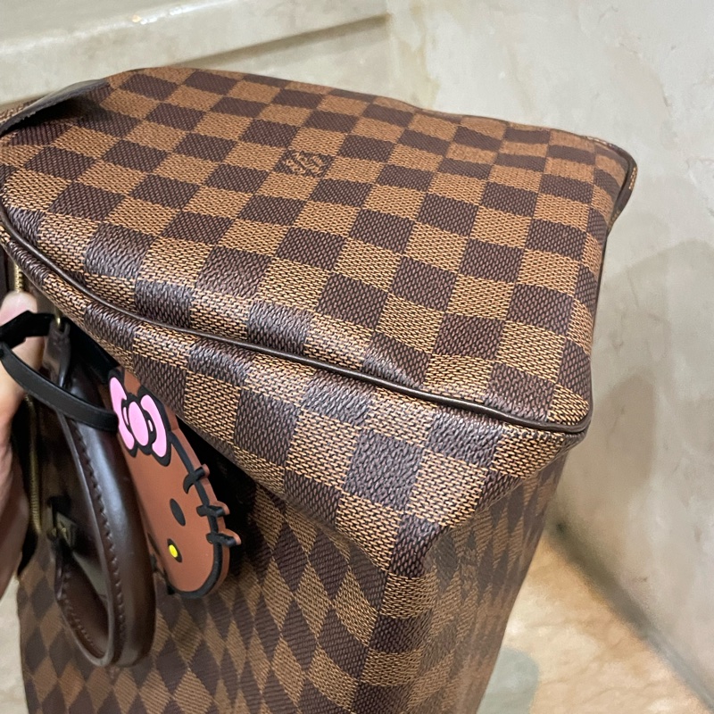 LV speedy 30 棋盤格  波士頓包 手提包-14