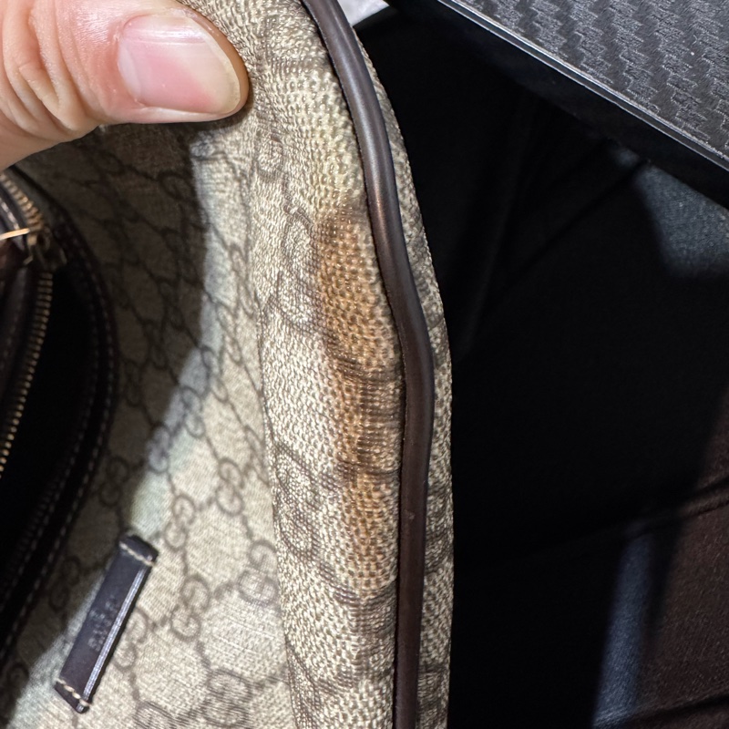 GUCCI 211110 古馳 經典老花GG SUPREME 腰包 Gucci腰包 老花腰包 PVC腰包 PVC老花-5