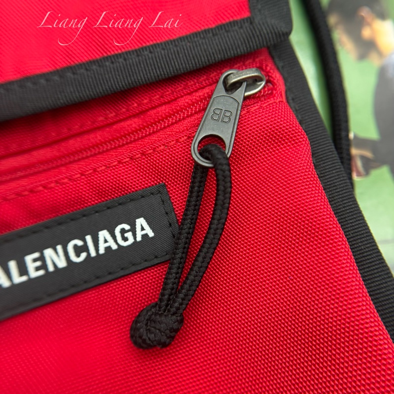 Balenciaga 巴黎世家 紅色尼龍斜背小包-10