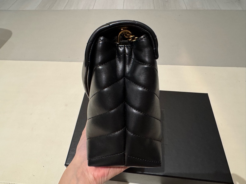 全新YSL LOULOU中款 肩背 斜背 鏈條-9