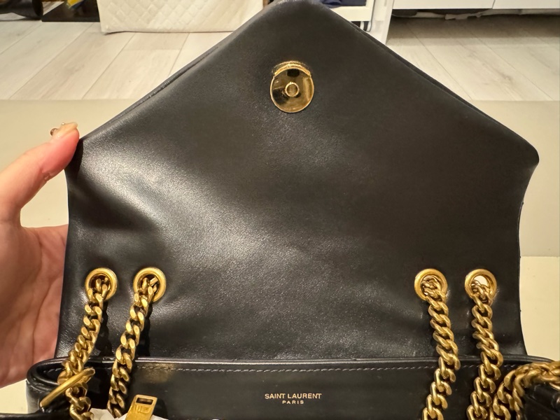 全新YSL LOULOU中款 肩背 斜背 鏈條-13
