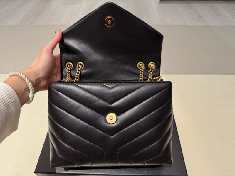 全新YSL LOULOU中款 肩背 斜背 鏈條-15
