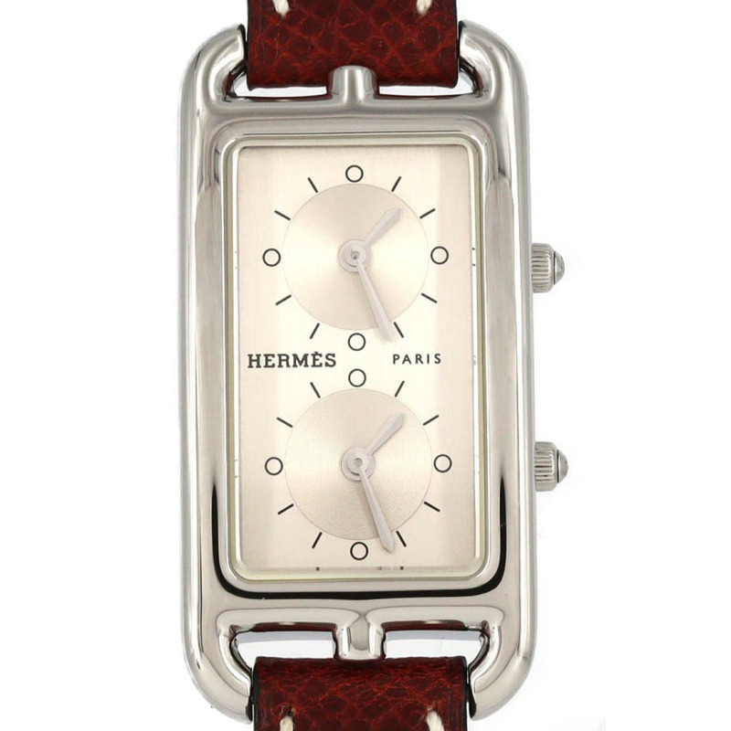 愛馬仕 Cape Cod Deux Zone CC3-210 不鏽鋼石英錶-0