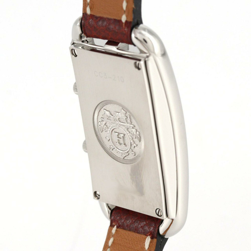 愛馬仕 Cape Cod Deux Zone CC3-210 不鏽鋼石英錶-5