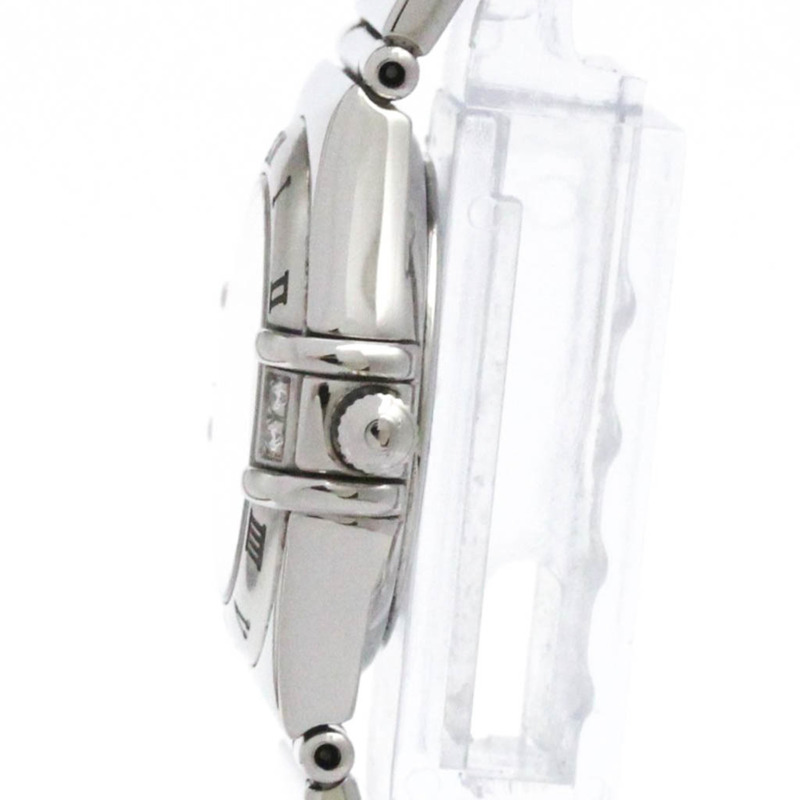 歐米茄星座系列鑽石珍珠母貝錶盤精鋼石英女錶 1566.76 拋光-3