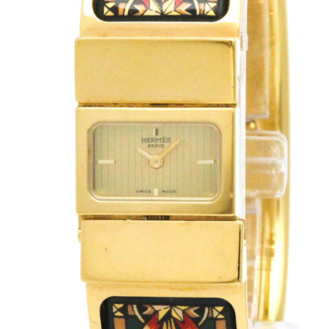 愛馬仕 Loque 鍍金石英女士腕錶 LO1.201