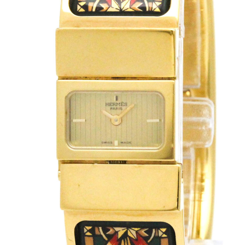 愛馬仕 Loque 鍍金石英女士腕錶 LO1.201-0