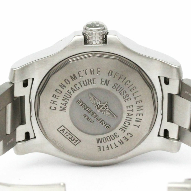 百年靈復仇者II海狼精鋼自動男士腕錶A17331拋光款-6