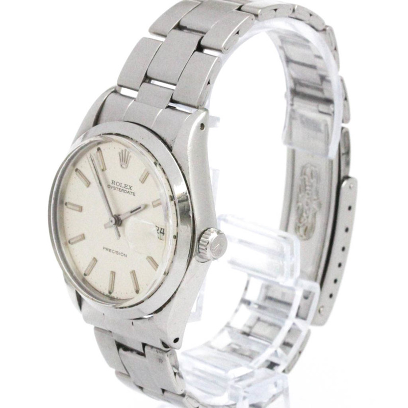 勞力士蠔式日曆型精密腕錶 6694 鋼手動上鍊男士腕錶（復古款）-1