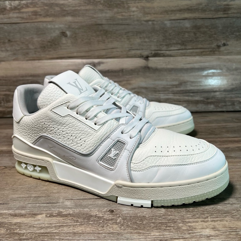 LV trainer Louis VUITTON 灰白 白水泥 42.5碼 95新-1
