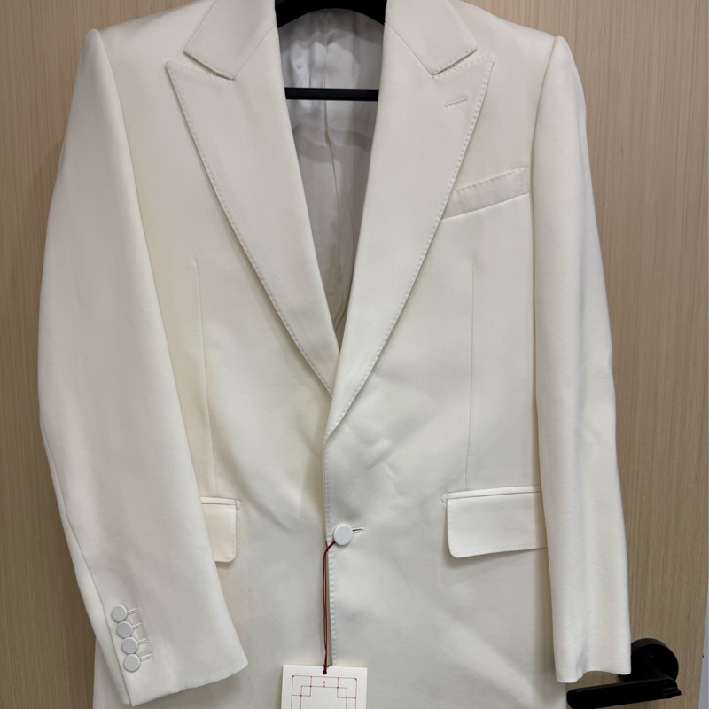 Alexander McQueen ivory wool blazer jacket 48 西裝外套-1