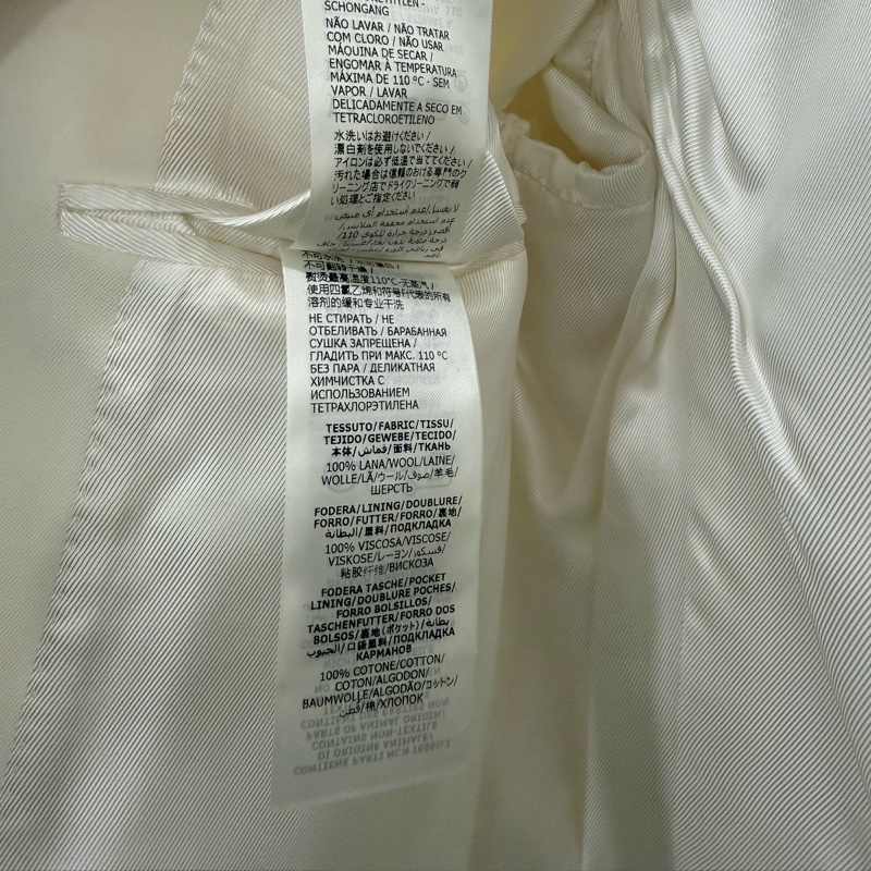 Alexander McQueen ivory wool blazer jacket 48 西裝外套-8