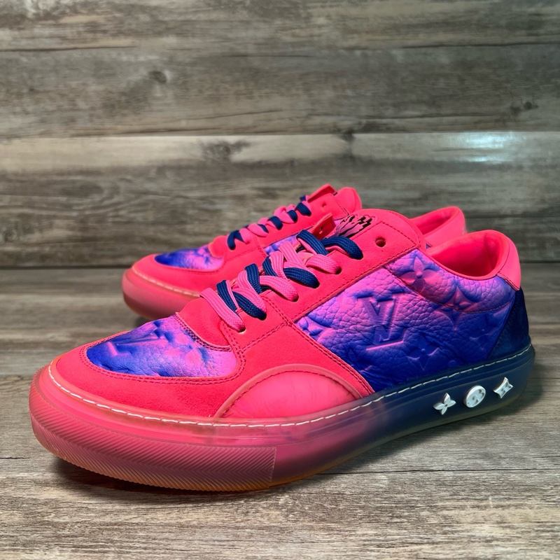 Louis Vuitton LV 路易威登 ollie 藍粉 粉色 休閒鞋 UK6碼，40碼，95新-0