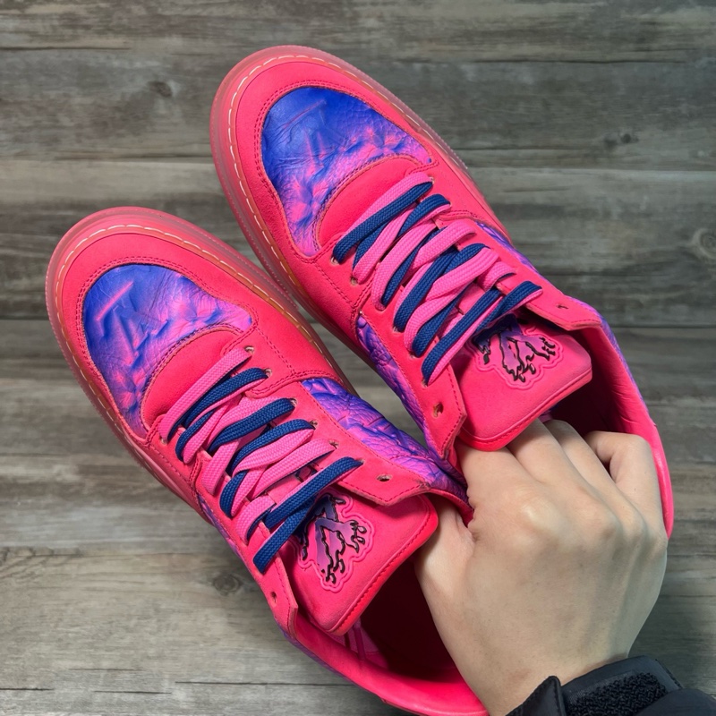 Louis Vuitton LV 路易威登 ollie 藍粉 粉色 休閒鞋 UK6碼，40碼，95新-4