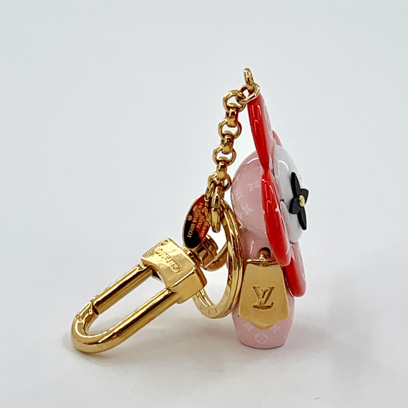 Louis Vuitton老花三色滿印太陽花掛件鑰匙扣包掛-4