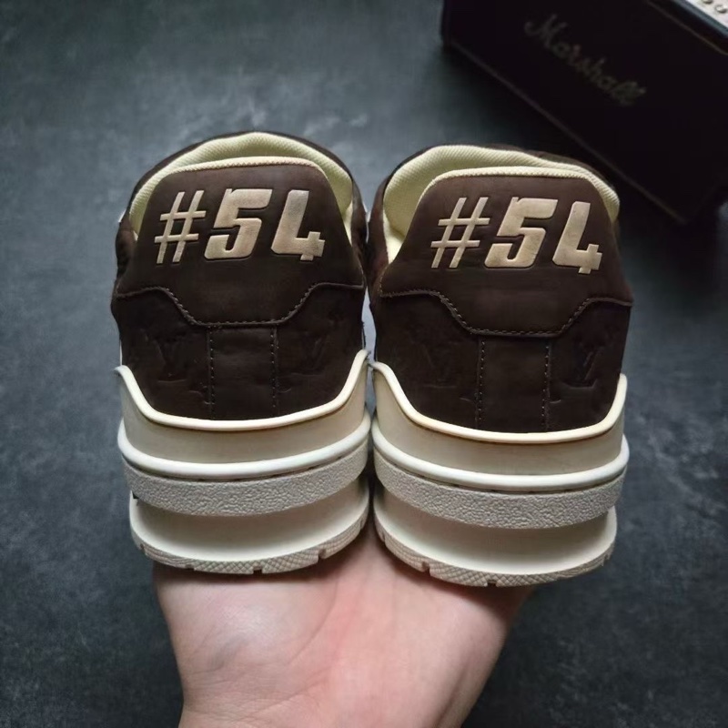 LOUIS VUITTON 路易威登 LV TRAINER TYLER 白棕巧克力 7.5碼/41.5-2