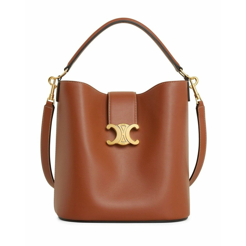 CELINE 中路易威登包，光滑小牛皮，棕褐色，貨號 116613FX9 04LU-0