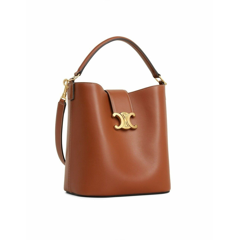 CELINE 中路易威登包，光滑小牛皮，棕褐色，貨號 116613FX9 04LU-2