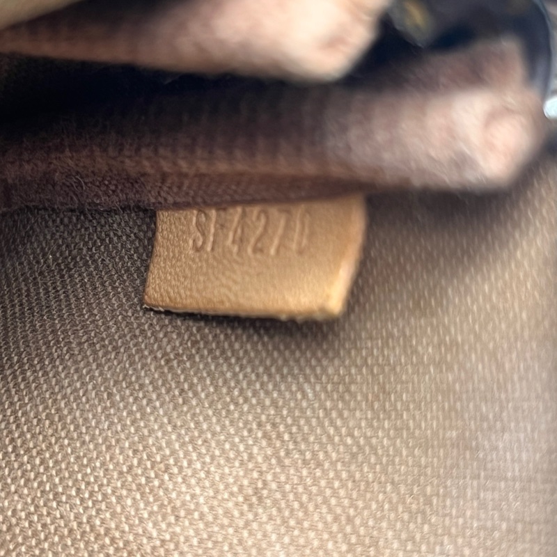 LV 97新 老花拼皮mini麻將包-5