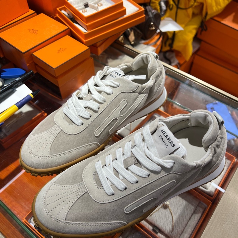 全新愛馬仕Jet德訓運動鞋灰色36碼，配塵袋-1