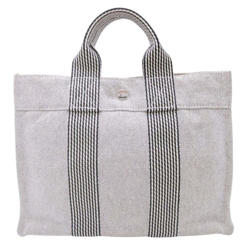 愛馬仕新款四趾PM帆布托特包,手提包,方形,灰色,女士-1