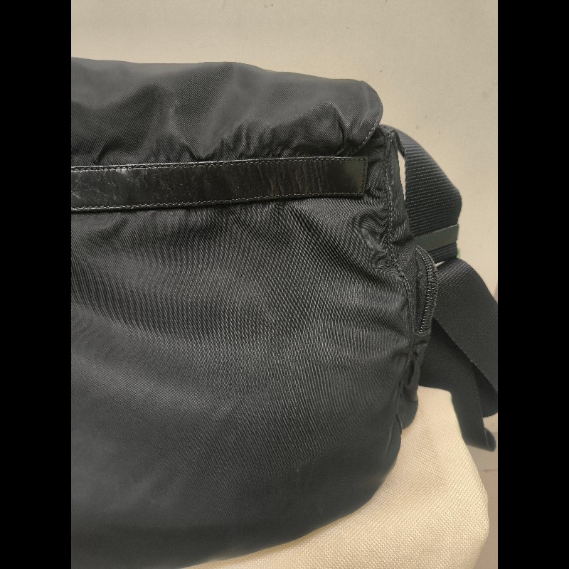 🔥年終狂降🔥【限時降價只到12/31（原22,800）】【8成新】㊣✨PRADA✨普拉達 黑色 帆布 皮革 掀蓋式 側口袋 郵差包 肩背包 斜背包 /二手包/二手精品🌳二手樹屋🌳-22