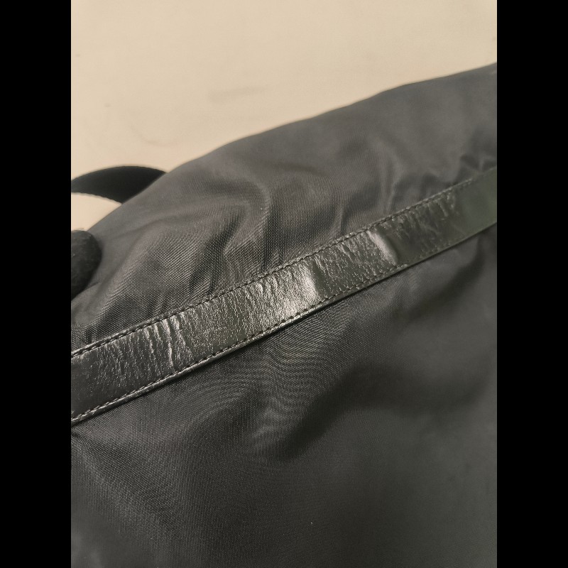 🔥年終狂降🔥【限時降價只到12/31（原22,800）】【8成新】㊣✨PRADA✨普拉達 黑色 帆布 皮革 掀蓋式 側口袋 郵差包 肩背包 斜背包 /二手包/二手精品🌳二手樹屋🌳-23