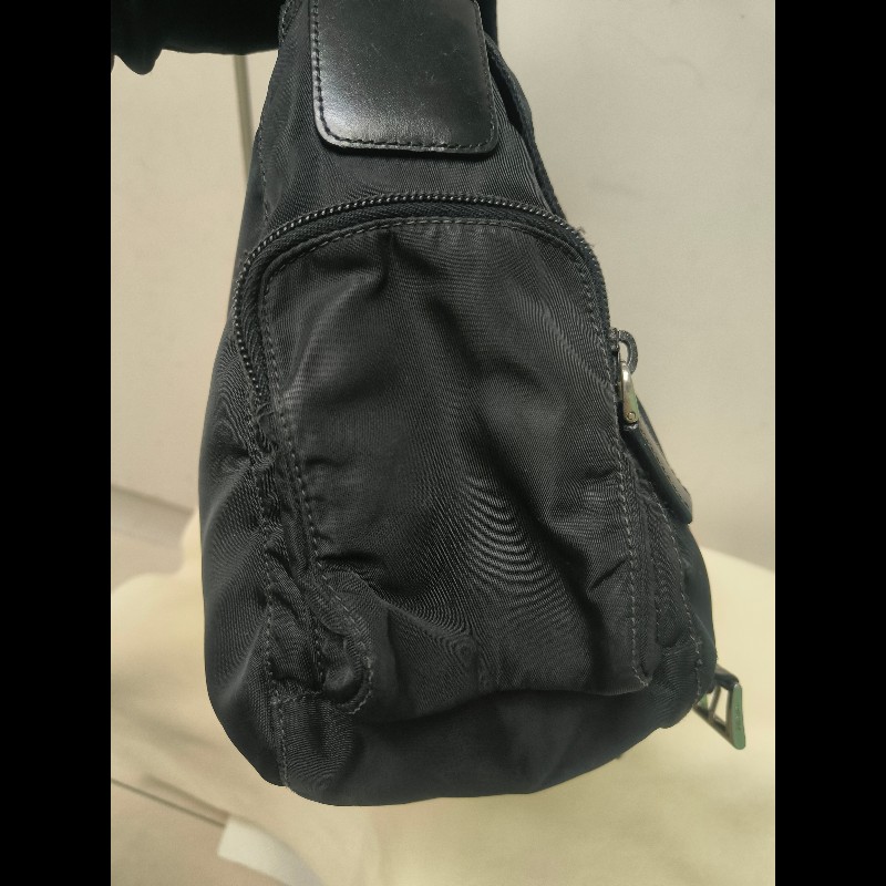 🔥年終狂降🔥【限時降價只到12/31（原22,800）】【8成新】㊣✨PRADA✨普拉達 黑色 帆布 皮革 掀蓋式 側口袋 郵差包 肩背包 斜背包 /二手包/二手精品🌳二手樹屋🌳-25