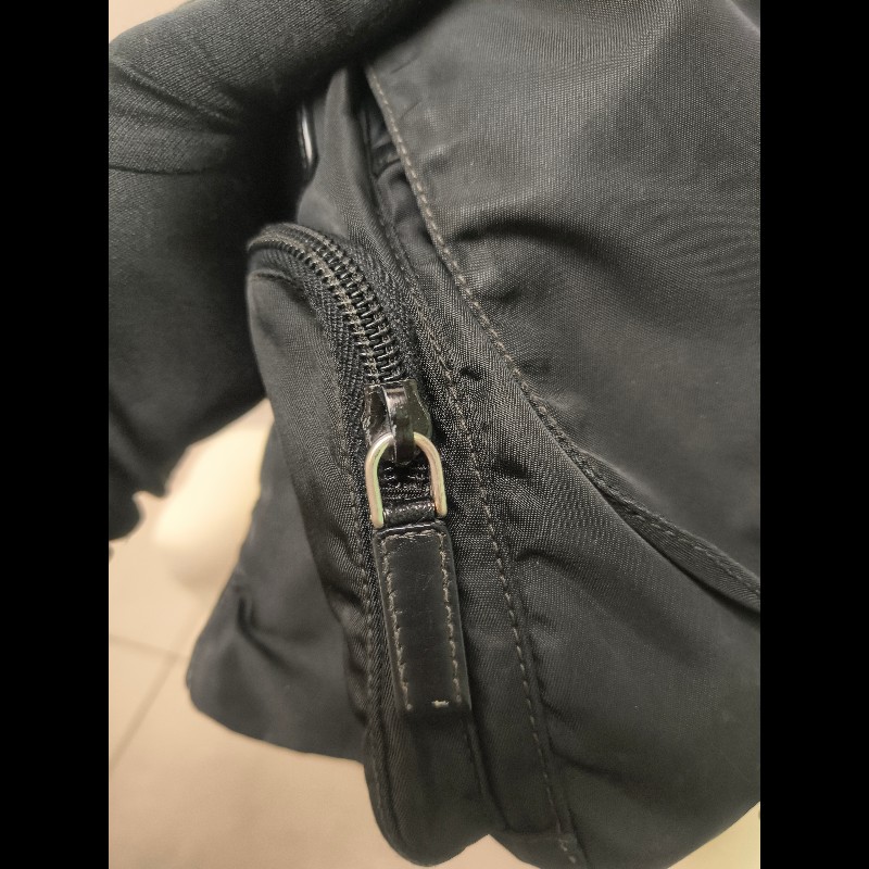 🔥年終狂降🔥【限時降價只到12/31（原22,800）】【8成新】㊣✨PRADA✨普拉達 黑色 帆布 皮革 掀蓋式 側口袋 郵差包 肩背包 斜背包 /二手包/二手精品🌳二手樹屋🌳-26