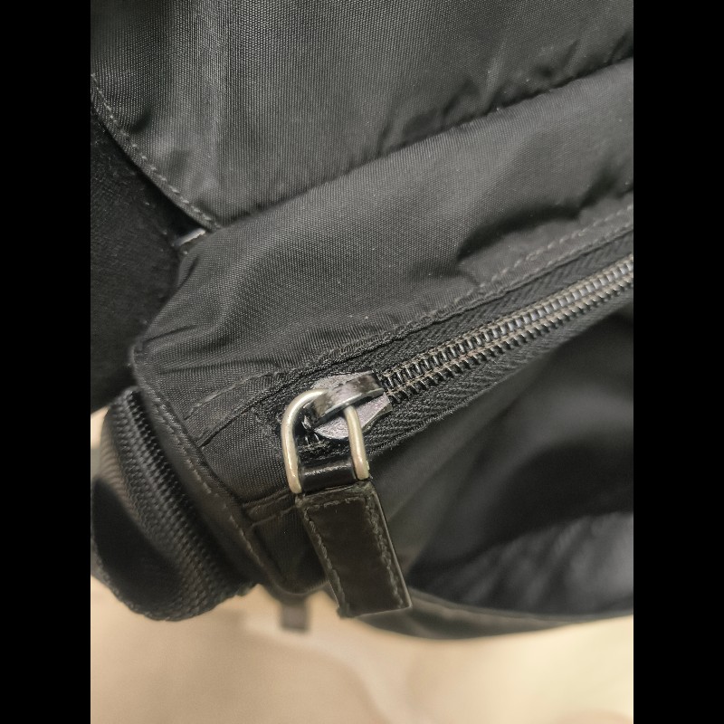 🔥年終狂降🔥【限時降價只到12/31（原22,800）】【8成新】㊣✨PRADA✨普拉達 黑色 帆布 皮革 掀蓋式 側口袋 郵差包 肩背包 斜背包 /二手包/二手精品🌳二手樹屋🌳-40