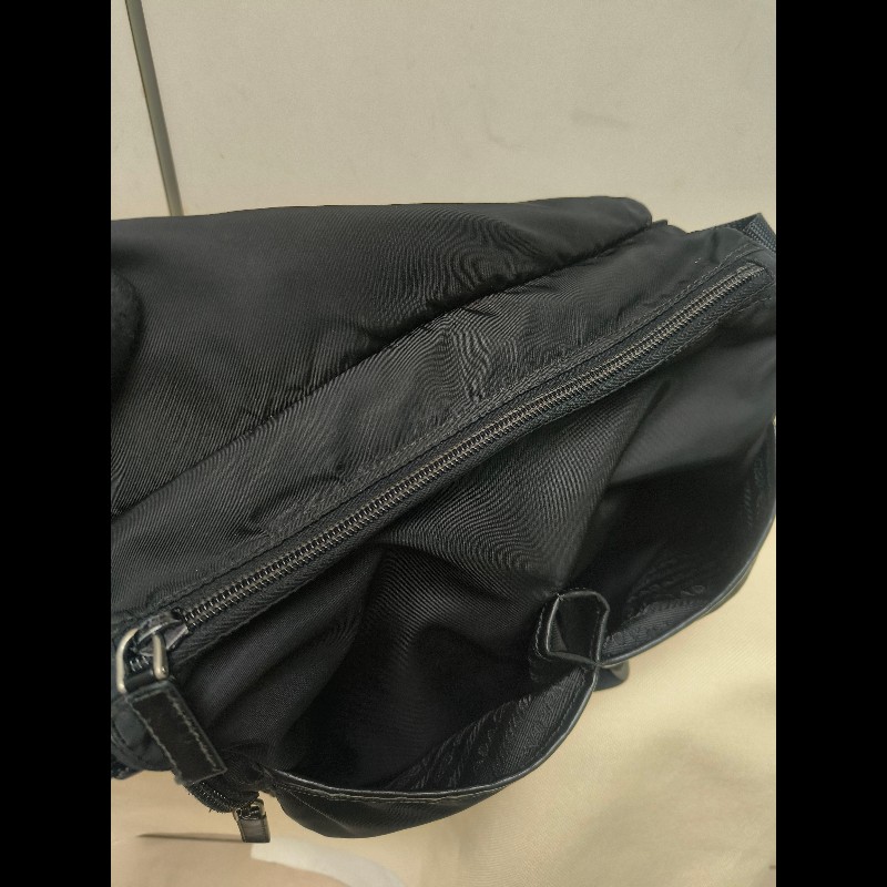 🔥年終狂降🔥【限時降價只到12/31（原22,800）】【8成新】㊣✨PRADA✨普拉達 黑色 帆布 皮革 掀蓋式 側口袋 郵差包 肩背包 斜背包 /二手包/二手精品🌳二手樹屋🌳-41