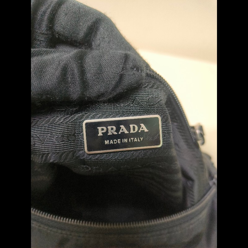 🔥年終狂降🔥【限時降價只到12/31（原22,800）】【8成新】㊣✨PRADA✨普拉達 黑色 帆布 皮革 掀蓋式 側口袋 郵差包 肩背包 斜背包 /二手包/二手精品🌳二手樹屋🌳-43