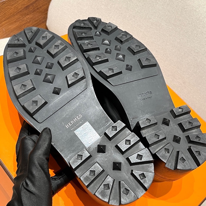 Hermes愛馬仕First黑色kelly牛津鞋 98新 37碼 跟高5cm 附件/防塵袋-6