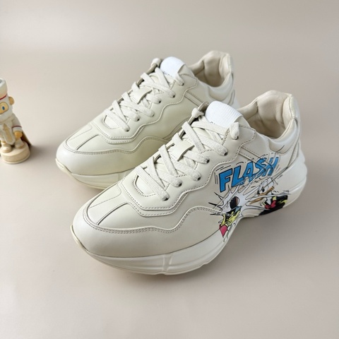 GUCCI/古馳 唐老鴨印花老爹鞋 37.5碼 99新