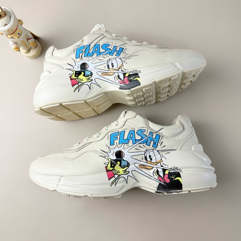 GUCCI/古馳 唐老鴨印花老爹鞋 37.5碼 99新-4