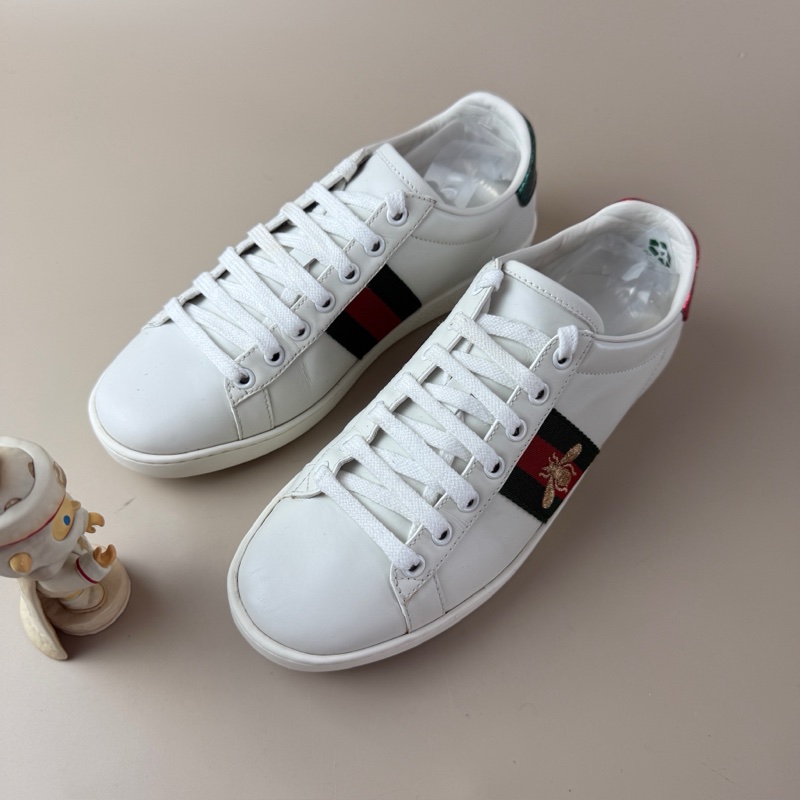 GUCCI/古馳 小蜜蜂刺繡小白鞋 37碼 99新 品相完美-0