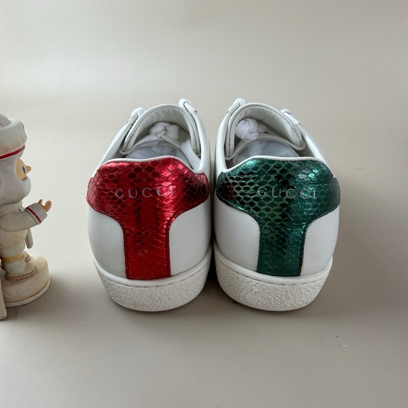 GUCCI/古馳 小蜜蜂刺繡小白鞋 37碼 99新 品相完美-4