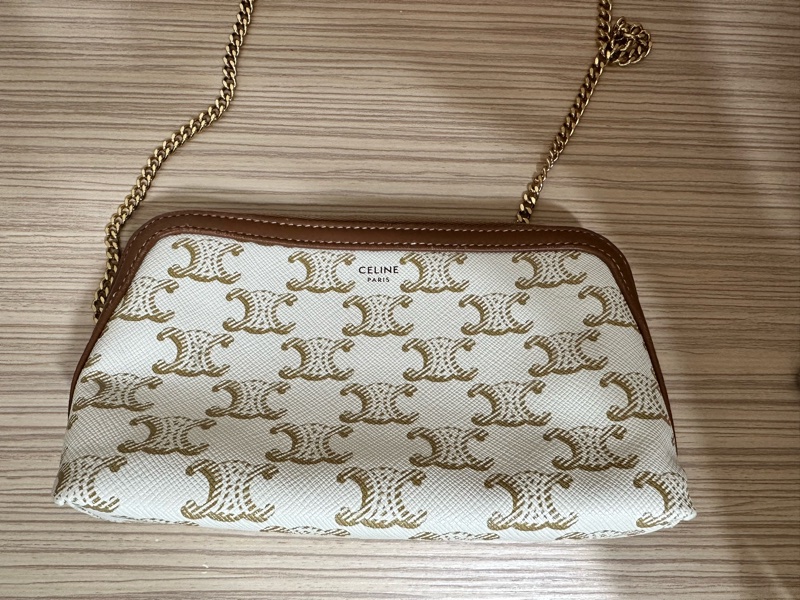CELINE 老花鍊條包-4
