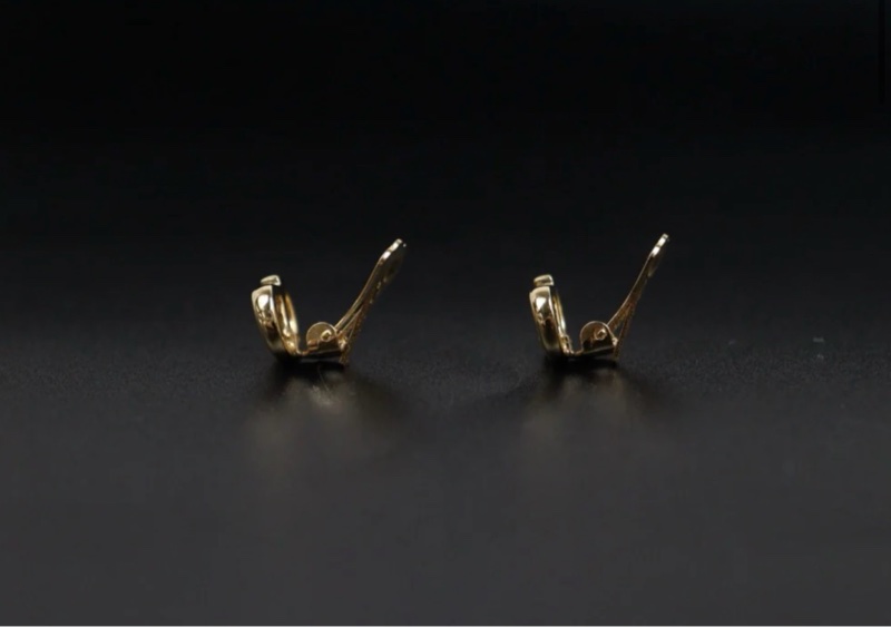 「JL精品代購」98新 Dior 項鏈+ 耳夾-3