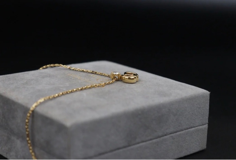 「JL精品代購」98新 Dior 項鏈+ 耳夾-6