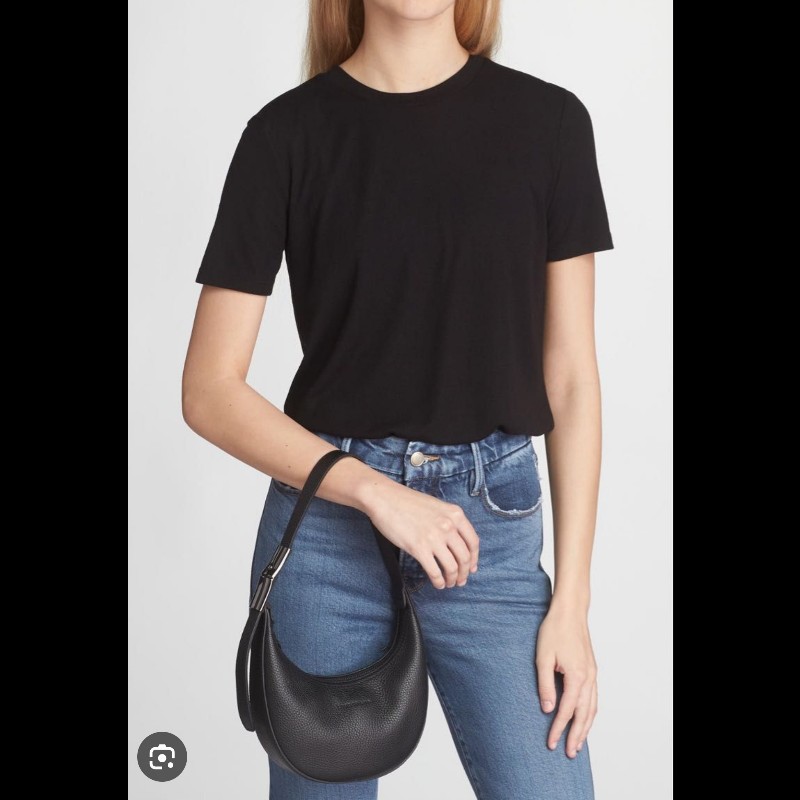 LONGCHAMP ROSEAU ESSENTIAL系列 牛皮半月形單肩包-11