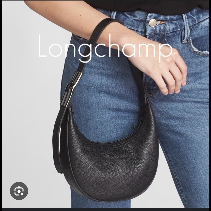 LONGCHAMP ROSEAU ESSENTIAL系列 牛皮半月形單肩包-12