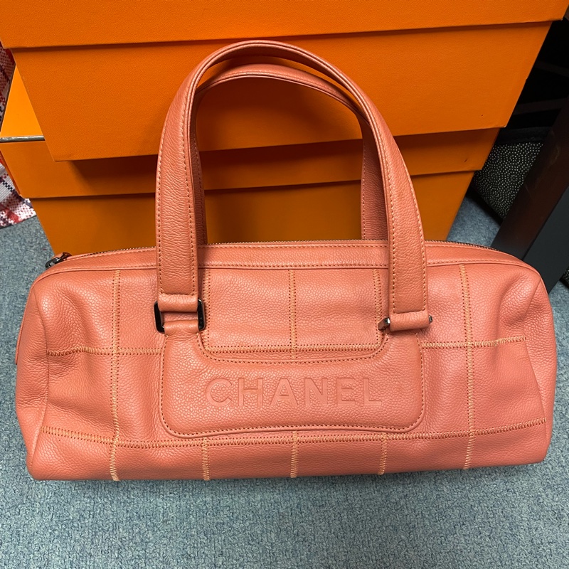 Chanel Vintage 香奈兒中古款 牛皮手提包-0