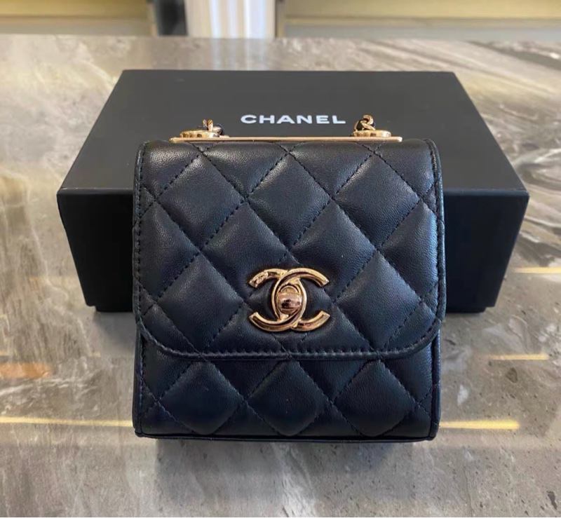 ✨全網最平 CHANEL 黑金羊皮Trendy cc mini迷你 32開 96新-0