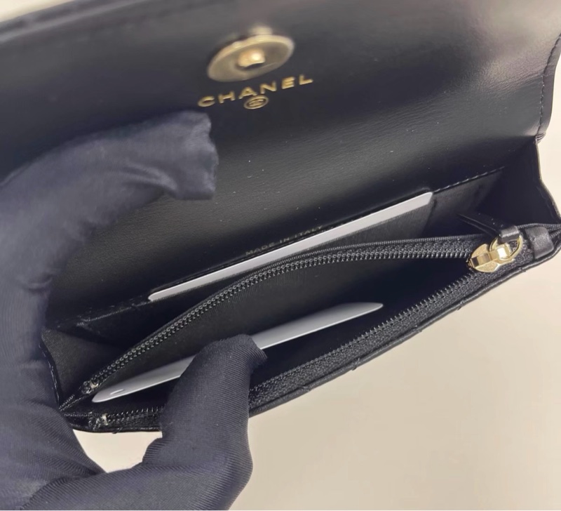 ✨全網最平 全新31開 Chanel 21K woc 腰包 黑金 牛皮 珍珠鏈條 （GD同款！！！）-5