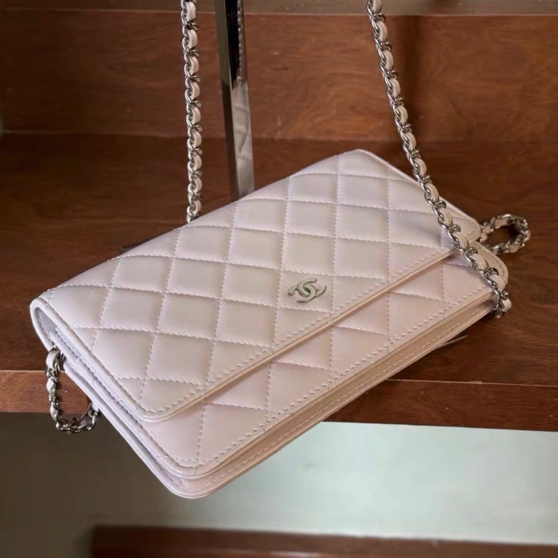 ✨全網最平！Chanel woc 淺粉色 銀扣 成色完美 95新 25開-1