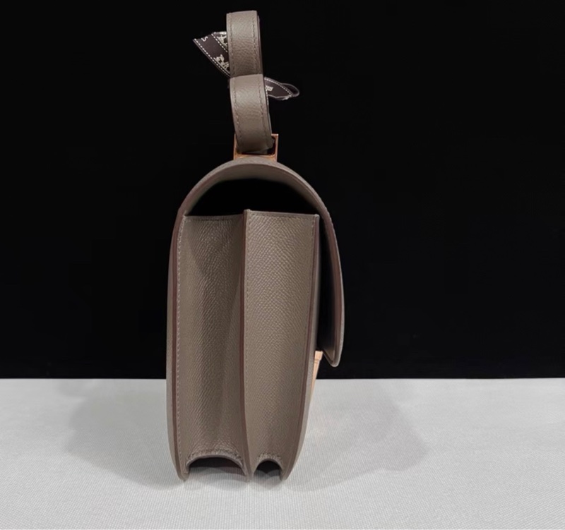 HERMES愛馬仕constance 24 錫器灰 玫瑰金扣 D刻 E皮 98新-2