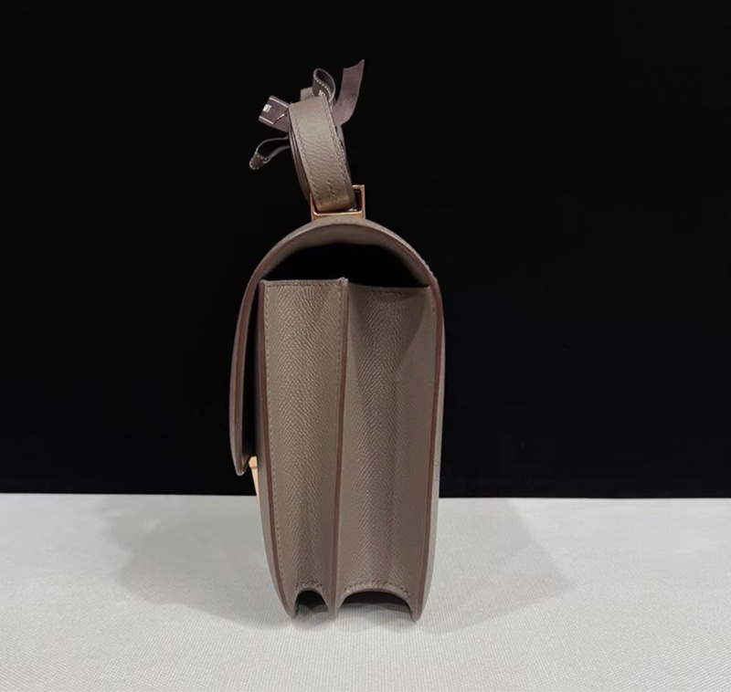 HERMES愛馬仕constance 24 錫器灰 玫瑰金扣 D刻 E皮 98新-3