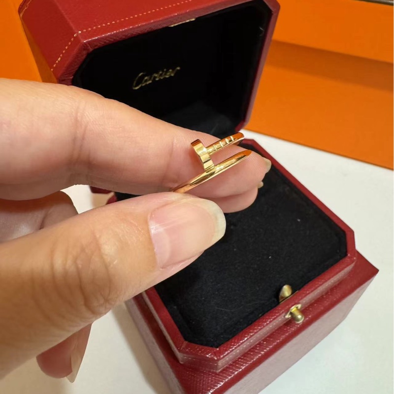✨Cartier 玫瑰金釘子戒指 999999新 尺寸50碼-2